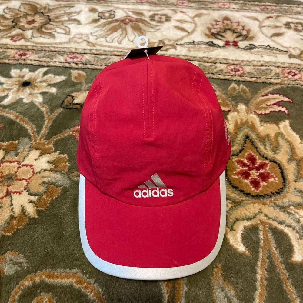Adidas BMW Performance Running Cap‎ Hat Red White Adjustable
